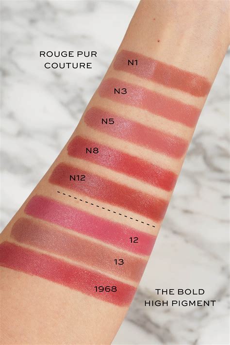 ysl rouge pur couture 214 swatches|ysl rouge pur couture shades.